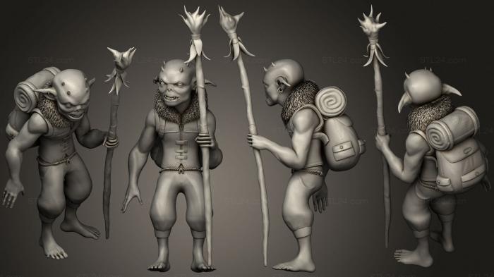 Military figurines (Goblin, STKW_1134) 3D models for cnc